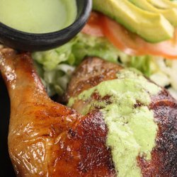 Peruvian Roast Chicken With Aji Verde