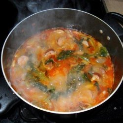 Italian Greens and Beans With Sausage Variation