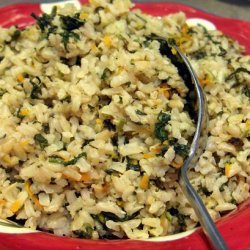 Spinach and Lemon Rice Pilaf