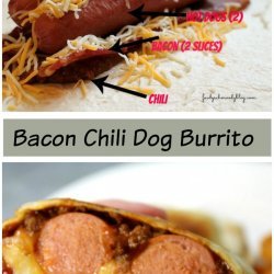 Bacon Chili Burrito Dogs