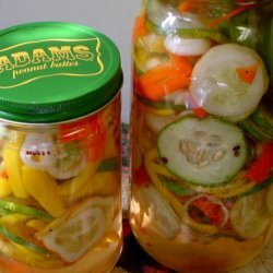 Sweet Pickled Garden Vegetables