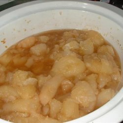 Pears and Pineapple Poached in Amaretto (Crock Pot)