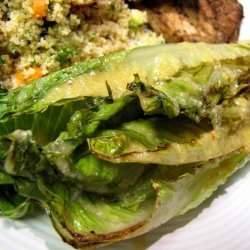 Grilled Romaine Hearts With Caesar Vinaigrette