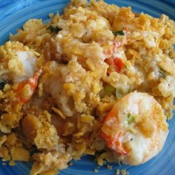 Creamy Shrimp Casserole With Buttery Crumbs