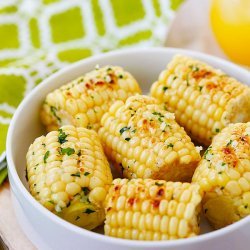 Corn Roasted with Herb Butter