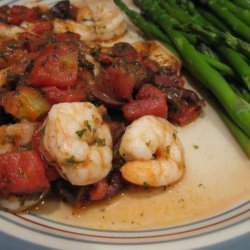 Shrimp With Tomatoes, Olives and Basil