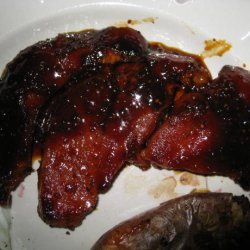 Molasses Glazed Ham Steak