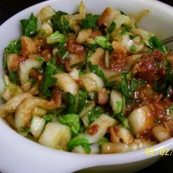 Bok Choy With Hot Bacon Sauce