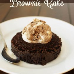 One Serving Brownie Cake
