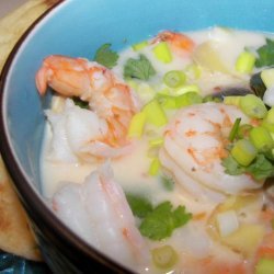 Spicy Coconut Chicken or Seafood Soup