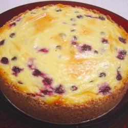 Low-Sugar Blueberry Cheesecake.