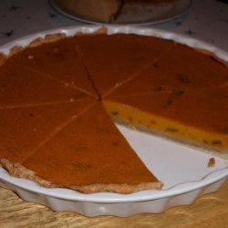 Golden Pumpkin Custard Pie
