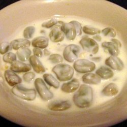 Spring Broad Beans in Yoghurt