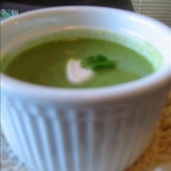 Fresh Pea Soup With Mint
