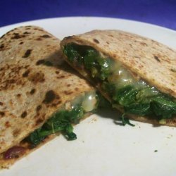 Spinach and Mozzarella Quesadillas