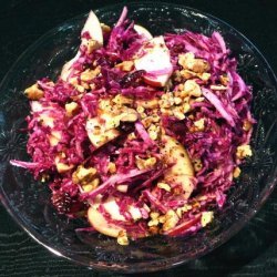 Red Cabbage, Cranberry, and Apple Slaw