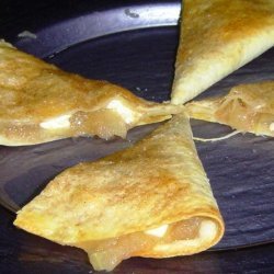 Apple or Cherry or Blueberry Pie  Quesadilla