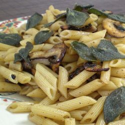 Fettuccine with Mushrooms and Fried Sage