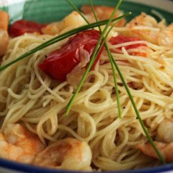 Baby Shrimp Scampi With Angel Hair Pasta