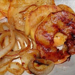 Grilled Spiced Apples and Onions