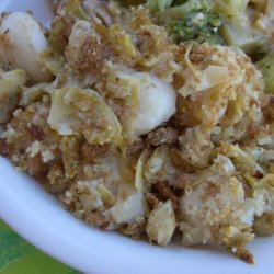 Baked Fish With Artichoke Crumb Topping
