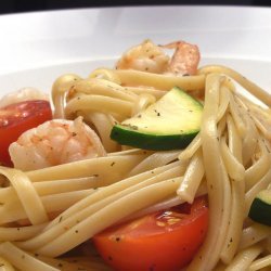 Linguine With Tomatoes and Zucchini