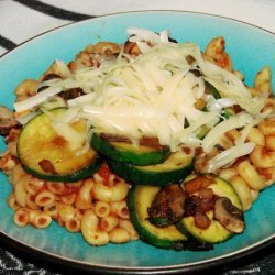 Zucchini, Mushroom and Pasta Skillet