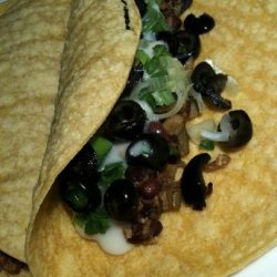 Black Bean, Zucchini, & Olive Tacos