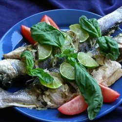 Baked Sea Bass With Herbs and Lime