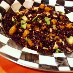Chinese Black Rice Orange and Avocado Salad
