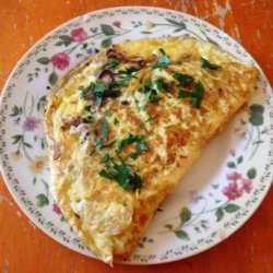 Wild Mushrooms, Shallot and Gruyère Omelets