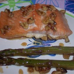 Honey Glazed Salmon With Asparagus