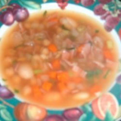 Low Fat Butter Bean and Ham Soup