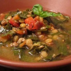 Rainy Day Collards and Lentil Soup
