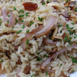 Curry Rice Indienne With Raisins & Almonds