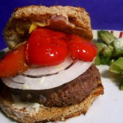 Red, White and Blue Burgers