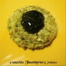 Pistachio Thumbprint Cookies