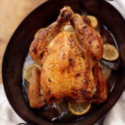 Roasted Chicken with Onion Gravy