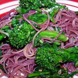 Red-Wine Spaghetti With Broccoli Rabe