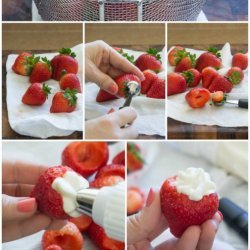 Chocolate Dipped and Stuffed Strawberries