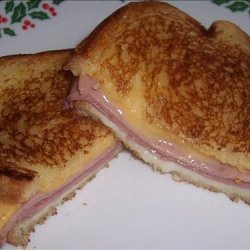 Grilled Ham and Cheese Sourdough Sandwiches