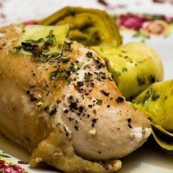 Braised Greek Chicken and Artichokes