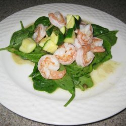 Shrimp Salad With Zucchini and Basil