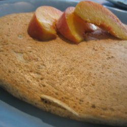 Fluffy Peach Pancakes