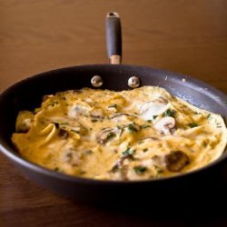 Cheese Frittata With Mushrooms and Dill