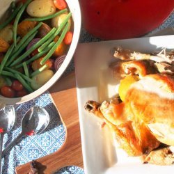 Lemon Roasted Chicken With Potatoes and Green Beans