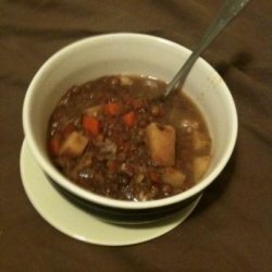Crock Pot Beef Lentil Soup
