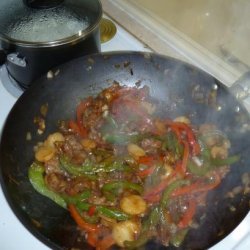Beef and Peppers in Hoisin Sauce
