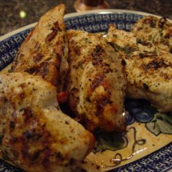 Peppered Grilled Basil Chicken