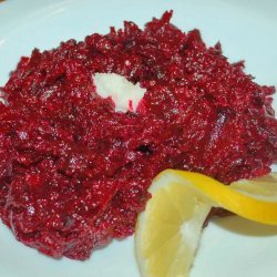 Horseradish With Red Beets